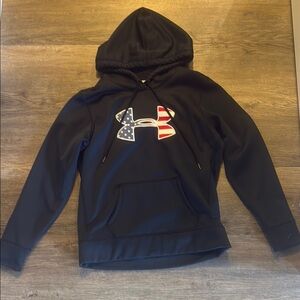 Under Armour Black Sweater with Logo Design
